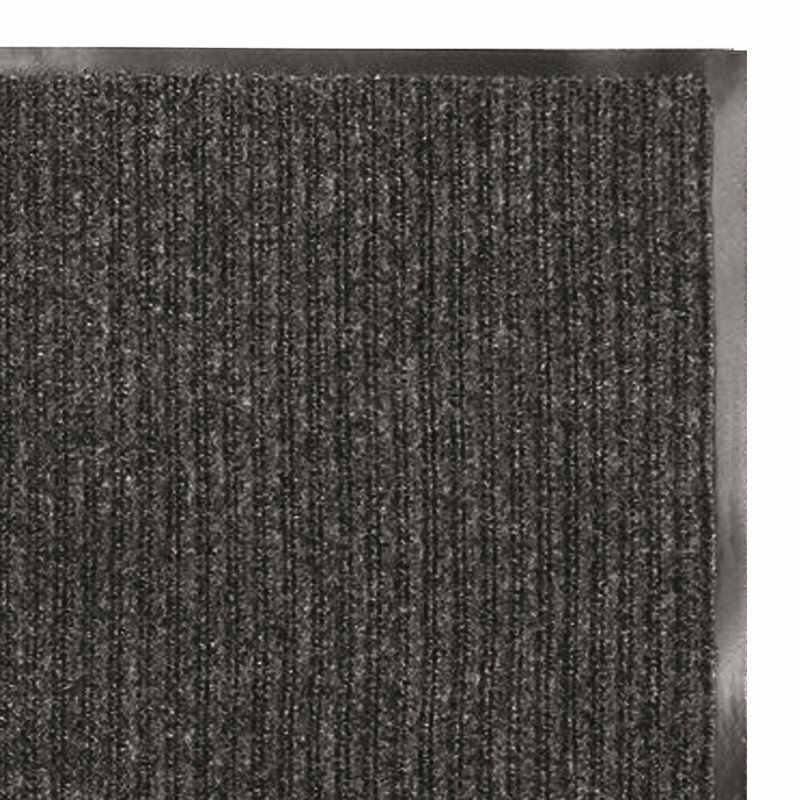 Коврик входной ворсовый влаго-грязезащитный лайма, 40х60 см, ребристый, толщина 7 мм, черный, 602863 - фотография № 3