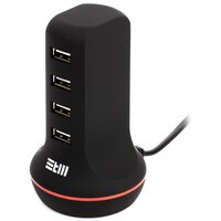 Сетевое зарядное устройство STM, 4 USB порта , 5В, 6А, 30Вт, STM U4