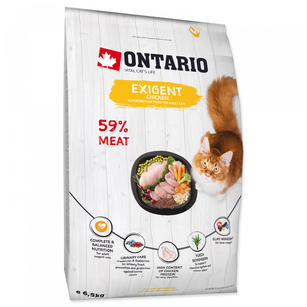 Ontario корм для особо требовательных кошек, с курицей (exigent) - фотография № 6