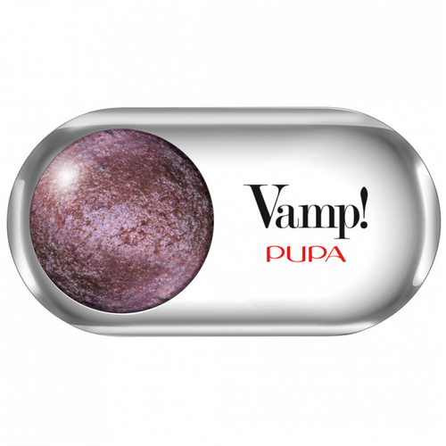 Пупа / Pupa - Тени запеченные для век сияющие Vamp Wet&Dry тон 104 Deep Plum 1 г