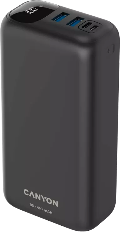 Внешний аккумулятор CANYON PB-301 30000mAh, Type c PD, DC5V/3A, 9V/2A