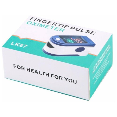 Купить Пульсоксиметр Fingertip Pulse Oximeter LK-87, Samutory, синий/синий-белый/белый, пластик