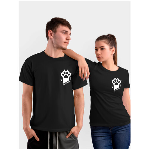 фото Футболка just4you, размер 3xl, черный