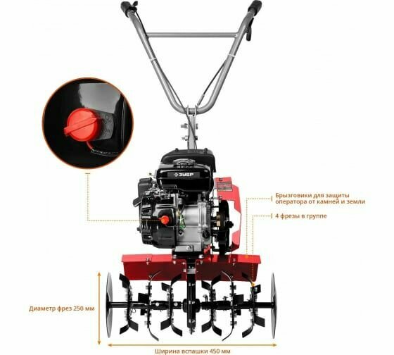 Бензиновый культиватор ЗУБР, 3 л.с. - фотография № 3