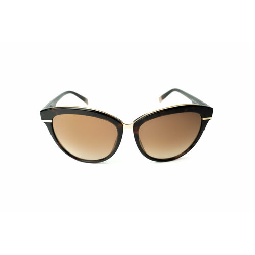 Солнцезащитные очки FURLA, золотой, коричневый