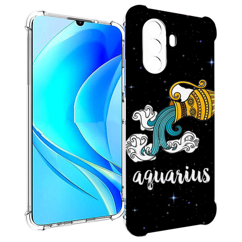 Чехол MyPads знак зодиака водолей 2 для Huawei Nova Y70 / Nova Y70 Plus (MGA-LX9N) / Huawei Enjoy 50 задняя-панель-накладка-бампер чехол mypads minecraft 2 для huawei nova y70 nova y70 plus mga lx9n huawei enjoy 50 задняя панель накладка бампер