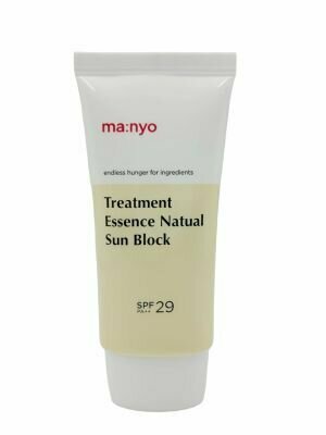 Натуральный солнцезащитный крем Manyo Treatment Essence Natural Sun block SPF29 PA++ 50g