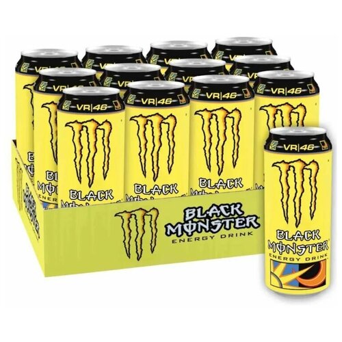 Напиток Black Monster Energy The Doctor энергетический, 12 шт по 0,5 л