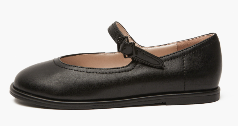 126-412012-0602 Туфли девичьи кож.спилок/нат.кожа черн, Mascotte JUNIOR, размер 34
