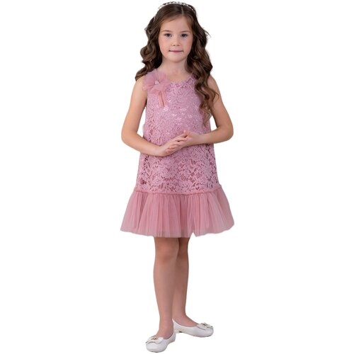 Платье ALOLIKA, размер 122, розовый