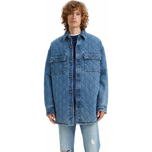 Джинсовая куртка Levi's, демисезон/лето, размер XS, синий