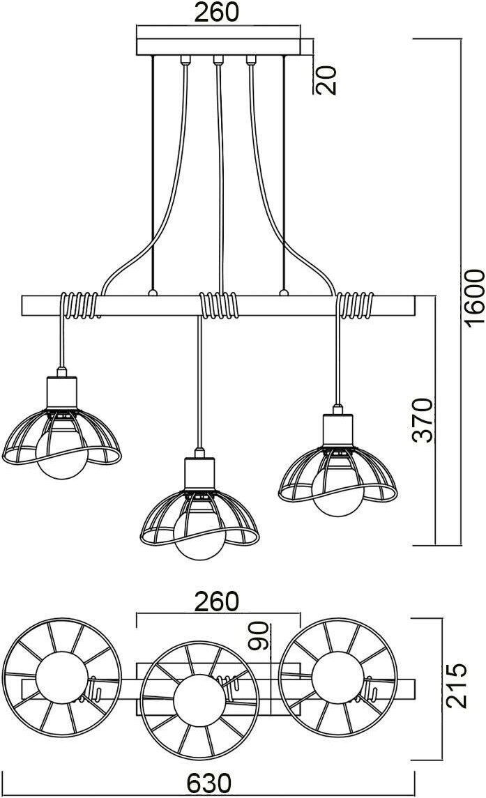 Подвесная люстра Vele Luce Formula VL6482P03 - фото №3