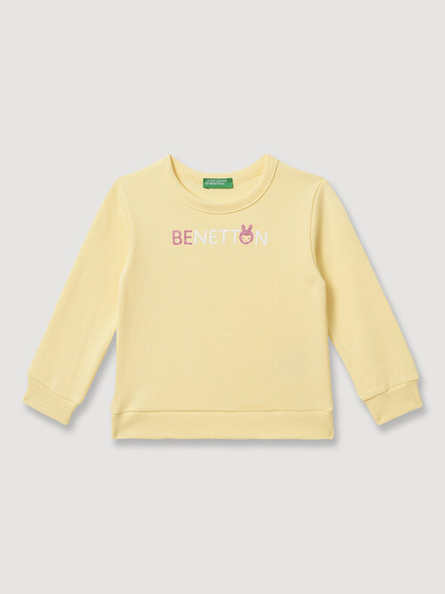 Свитшот UNITED COLORS OF BENETTON, размер 110 (XS), желтый