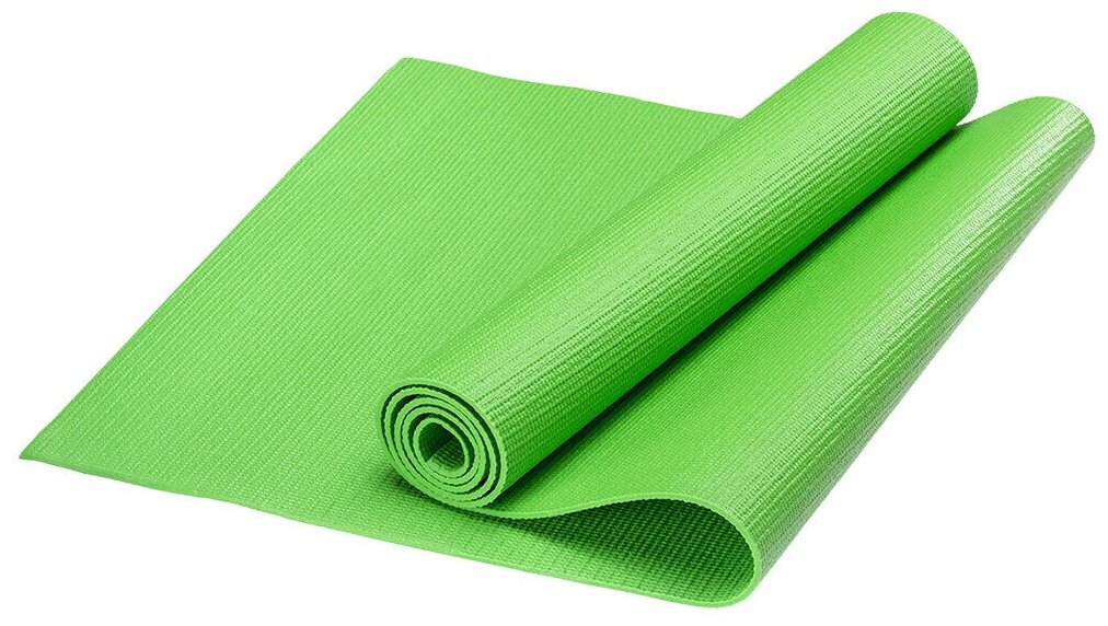 Коврик для йоги нескользящий резиновый, толстый гимнастический yoga mat для фитнеса, спорта и растяжки, легкая плотная тренировочная пенка для гимнастики, пилатеса и упражнений на улице и занятий дома