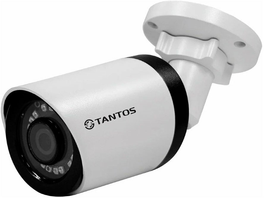 Видеокамера Tantos уличная цилиндрическая 4в1 (AHD, TVI, CVI, CVBS) 5 МП с ИК-подсветкой, металлический корпус - фото №2