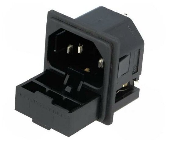 Разъем BULGIN PF0011/10/63, Разъем питания AC, гнездо, 