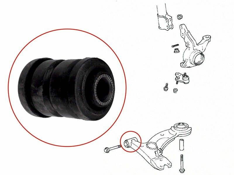 Сайлентблок Fr Переднего Нижнего Рычага Toyota Caldina/Carina/Corona D=37 92--96 Sat арт. ST-48654-20150