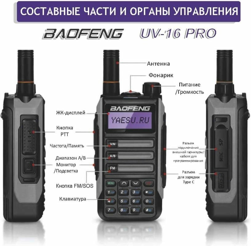 Рация Baofeng UV-16 Pro