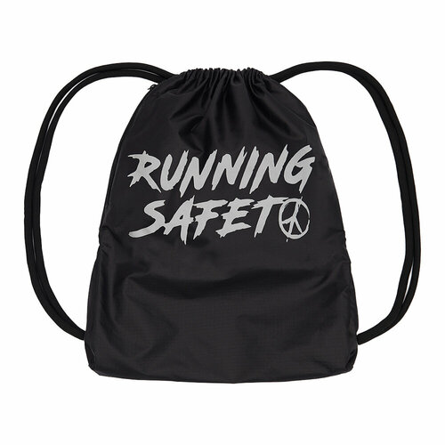 Сумка RUNNING RELIGION, фактура перфорированная, матовая, черный