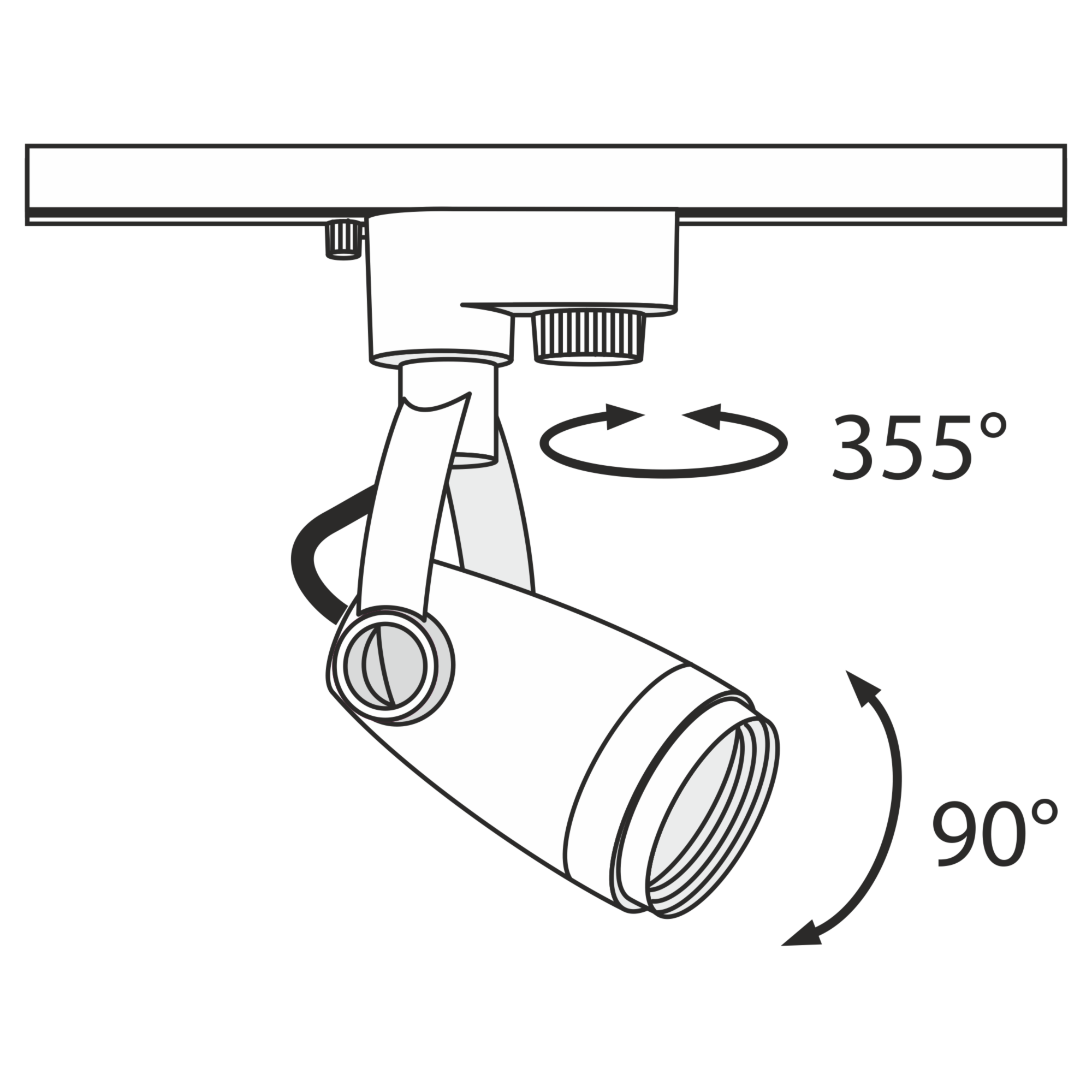 Трековый светильник Technical Track lamps TR001-1-GU10-W