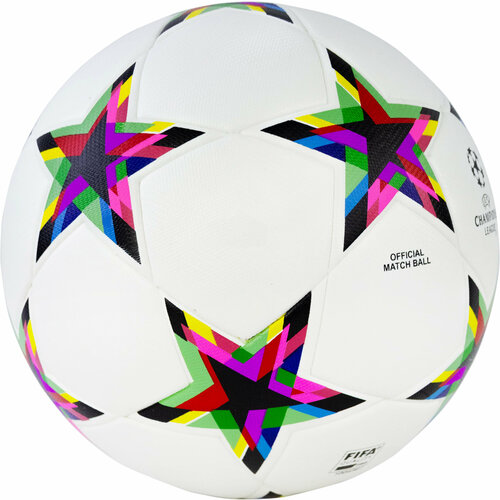 Футбольный мяч профессиональный «UEFA. UCL League» размер 5 / Белый