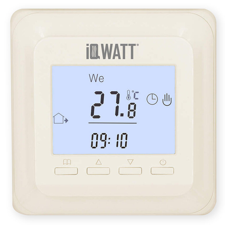 Терморегулятор с ЖК-дисплеем IQ THERMOSTAT Р (бежевый)