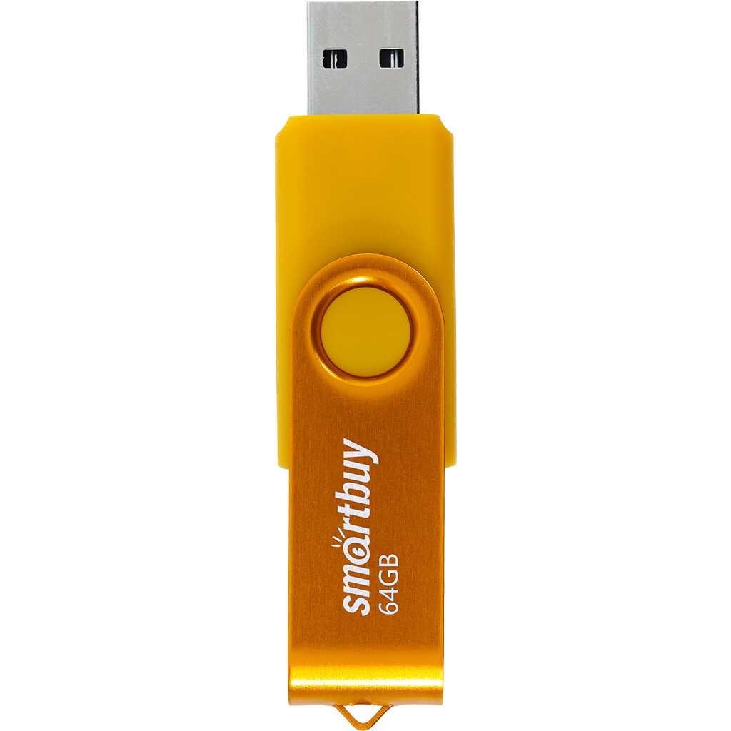 USB Flash Drive 64Gb - SmartBuy UFD 20 Twist Yellow SB064GB2TWY