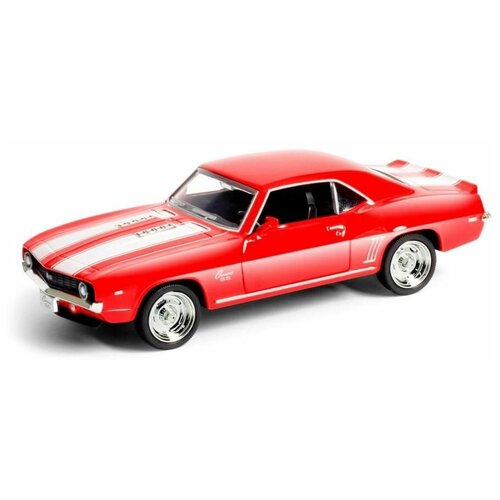 фото Машина металлическая rmz city 1:32 chevrolet camaro 1969, инерционная, красный цвет - uni fortune [554026-rd]