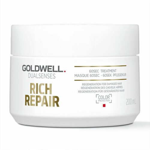 Goldwell Dualsenses Rich Repair 60 Sec Treatment - Восстанавливающий уход за 60 секунд для сухих и поврежденных волос 200 мл