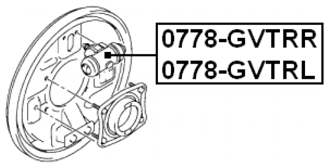 FEBEST 0778-gvtrr (5340165D00) цилиндр тормозной задний правый (Suzuki (Сузуки) grand Vitara (Витара) / eScudo