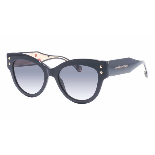 фото Солнцезащитные очки carolina herrera, бабочка, оправа: пластик, градиентные, для женщин, серый