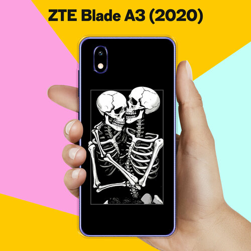 Силиконовый чехол на ZTE Blade A3 (2020) Скелеты / для ЗТЕ Блейд А3 (2020)