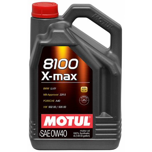 Моторное масло MOTUL 8100 X-max 0W-40, 4л