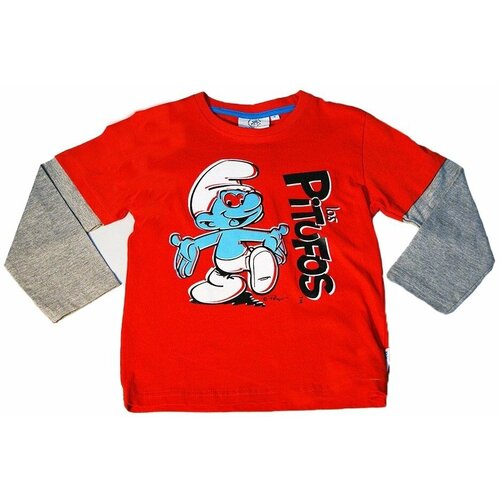 фото Лонгслив , размер 30, фиолетовый, розовый the smurfs / смурфики