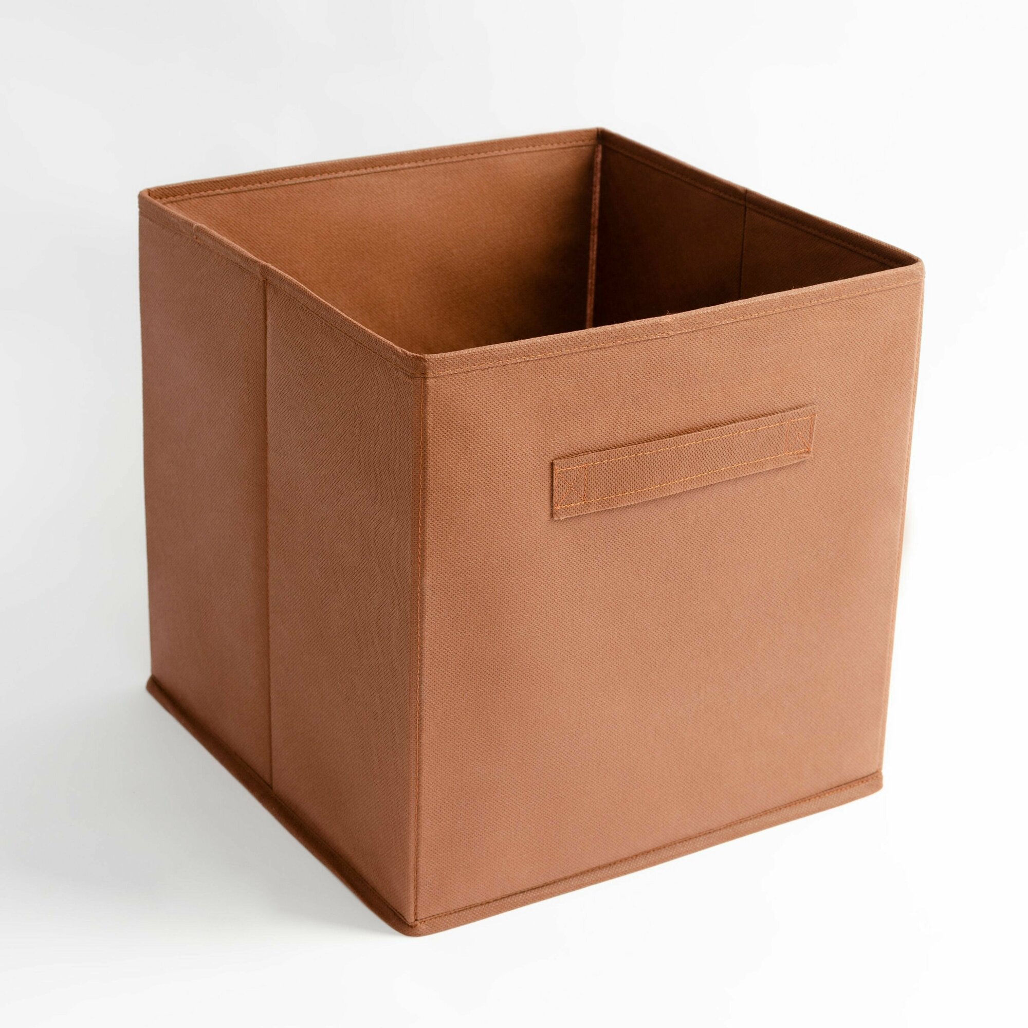 Короб для хранения вещей тканевый, коробка для игрушек, ящик для хранения стеллажный, органайзер, цвет коричневый, 6 штук в наборе, 30.5*30.5 см - фотография № 12