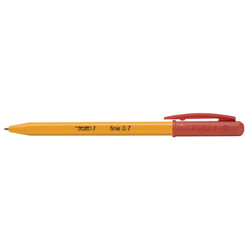 ручка шариковая tratto с поворотным механизмом 1 0 мм красный Ручка шариковая Tratto, с поворотным механизмом, 0.7 мм Красный