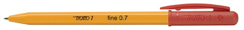 Ручка шариковая Tratto, с поворотным механизмом, 0.7 мм Красный