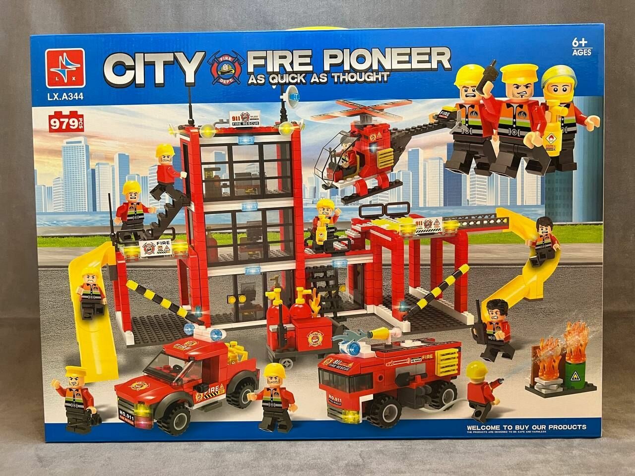 Конструктор city fire pioneer