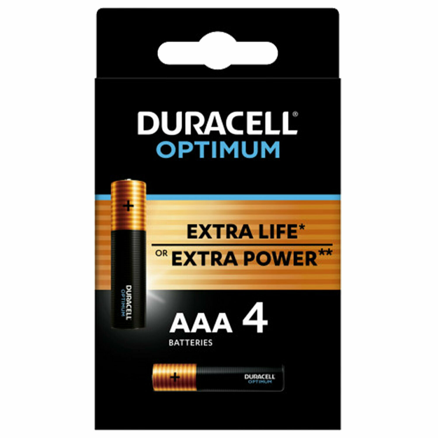 Батарея Duracell Optimum ААА 4 