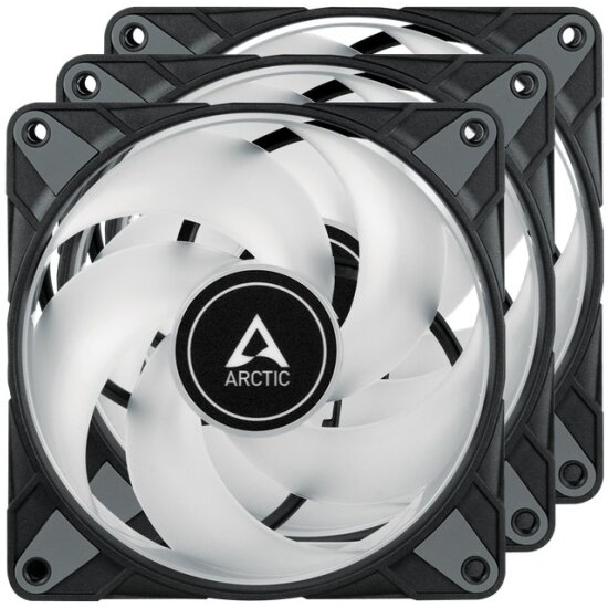Вентиляторы для корпуса Arctic P12 PWM PST A-RGB 3шт (ACFAN00232A) — фото 1