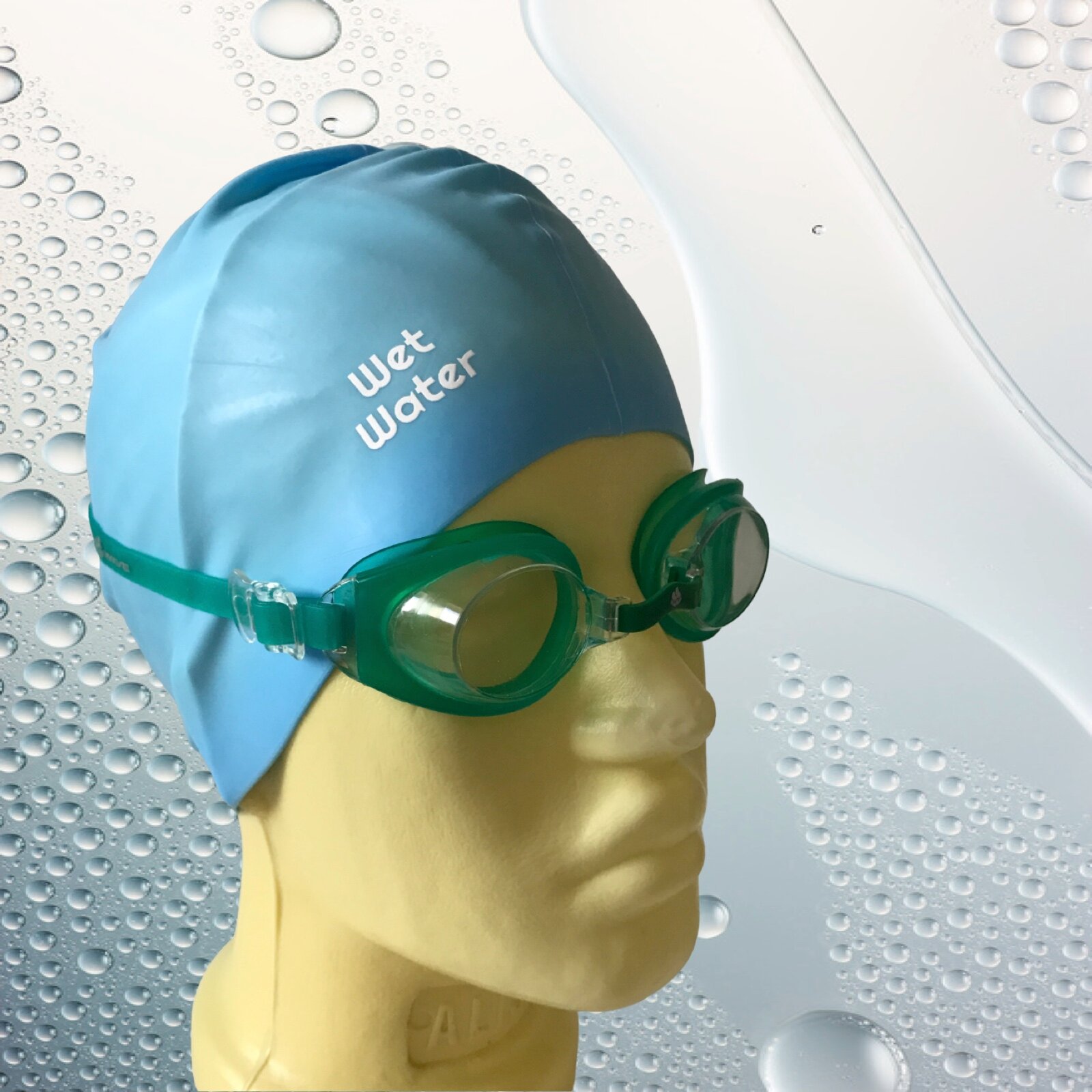 Шапочка для плавания Wet Water Classic голубая