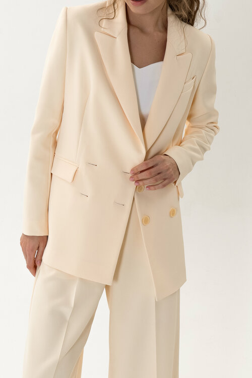 Пиджак The Robe, средней длины, силуэт прямой, размер XL, желтый