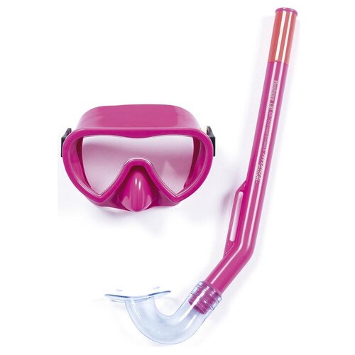 Набор для плавания Essential Lil' Glider, маска, трубка, от 3 лет, обхват 48-52 см, цвета микс, 24036 Bestway маска для ныряния lil glider