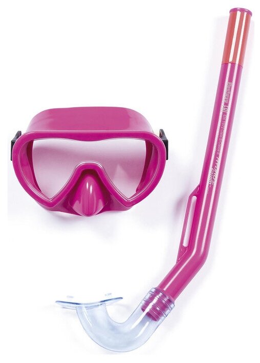 Набор для плавания Essential Lil' Glider, маска, трубка, от 3 лет, обхват 48-52 см, цвета микс, 24036 Bestway