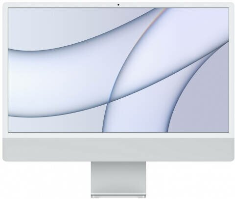 Моноблок Apple iMac M1 24" (2021) MGTF3B/A (8C/7C GPU, 8Gb, SSD 256Gb), Серебристый