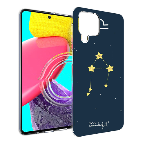 Чехол MyPads знак-зодиака-весы-1 для Samsung Galaxy M53 (SM-M536) задняя-панель-накладка-бампер