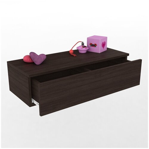 Туалетный столик Cutie гримерный (для макияжа), подвесная консоль, Венге