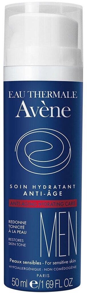 AVENE Men Эмульсия для лица антивозрастная увлажняющая муж, 50 мл