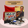 Подарочный набор Black Box СССР / Вещи из СССР: набор пионера, значок, пятнашки, домино / Подарок мужчине или женщине / Мужской и женский бокс - изображение