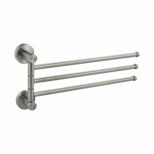 Держатель для полотенец GFmark 80132 сатин повортоный тройной с двойным креплением